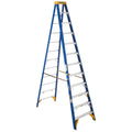 WERNER 12FT OLD BLUE ELECTRICIAN JOBSTATION LADDER TYPE IAA 375# CAPACITY