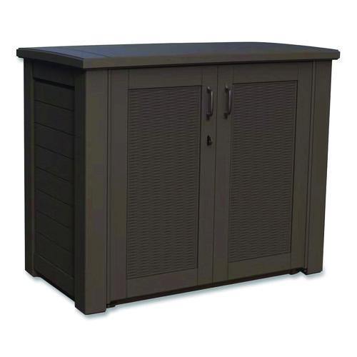 PATIO STORAGE CABINETDARK TEAKWOOD