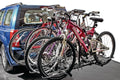 CREST DELUXE 4 LOCK & TILTING PLATFORM HITCH RACK 4 BIKE BLACK