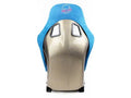 NRG FRP Bucket Seat PRISMA Edition w/ Pearlized Back/All Bluealcantara Vegan/Special Embroidery - XL