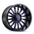 CALI OFF-ROAD SUMMIT 9110 GLOSS BLACK BLUE MILLED SPOKES 22X12 5-127 -51MM 78.1MM