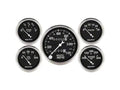 Auto Meter Gauge Kit 5 pc. 3 1/8in & 2 1/16in Mechanical Speedometer Old Tyme Black
