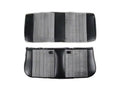 8187 C/K SEAT UPHOLSTERY KIT STANDARD PLEAT CLOTH/VINYL BLACK/SILVER