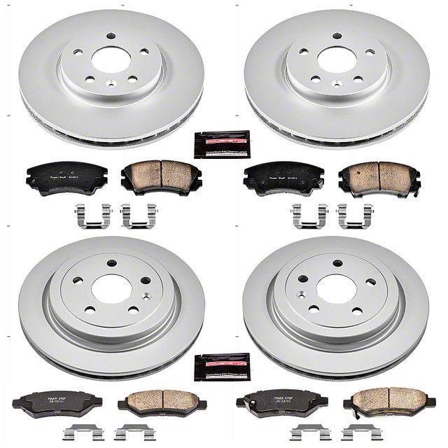 Power Stop 10-15 Chevrolet Camaro Front & Rear Z17 Evolution Geomet Coated Brake Kit