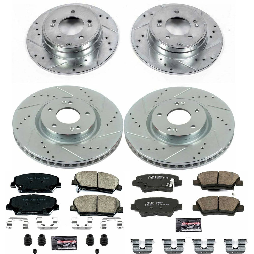 Power Stop 11-15 Kia Optima Front & Rear Z23 Evolution Sport Brake Kit