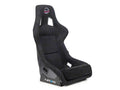 NRG FRP Bucket Seat PRISMA Edition w/ Pearlized Back Black Alcantara Ultra Embroidery - X Large