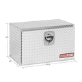 30 X 18X 18IN UNDER BED ALUMINUM BOX TOOL COMPACT 5.4 CU FT CLEAR FINISH