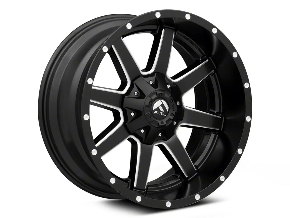 ~(44 lbs. 23X23X13)~ MAVERICK 20x10 5x139.70/5x150.00 MATTE BLACK MILLED (-18 mm)