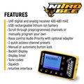 Rugged Radios H80 Track Talk Headset w/ NITRO BEE XTREME UHF Race Receiver and Carry Bag