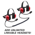 Rugged Radios H80 Track Talk Headset w/ NITRO BEE XTREME UHF Race Receiver and Carry Bag