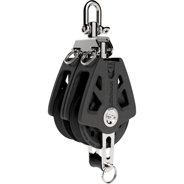 BLOCK 60MM DBL W/BKT OR