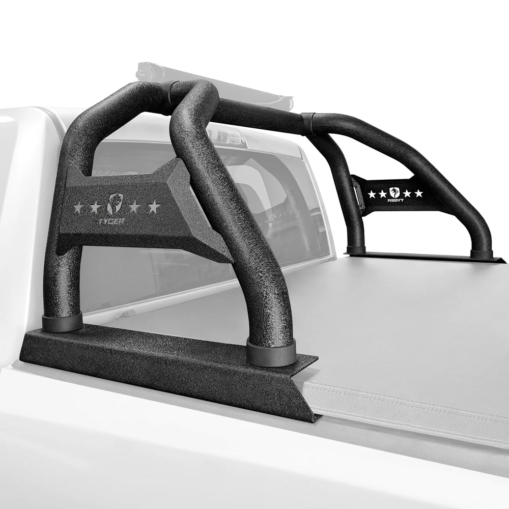0218 RAM 1500/02C RAM 2500/3500(W/O RAMBOX)6.5/8FT SPORT BAR TXT BLK LIGHT MOUNT ROLL BAR