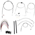 Complete Stainless Braided Handlebar Cable/Brake Line Kit