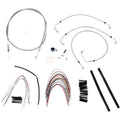 Complete Stainless Braided Handlebar Cable/Brake Line Kit