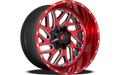 ~(43 lbs. 23X23X13)~ TRITON 20x10 8x165.10 CANDY RED MILLED (-18 mm)