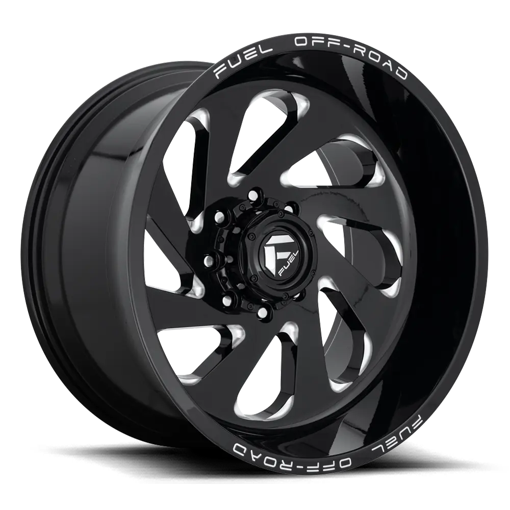 ~(56 lbs. 25X25X15)~ VORTEX 22x12 8x165.10 GLOSS BLACK MILLED (-44 mm)