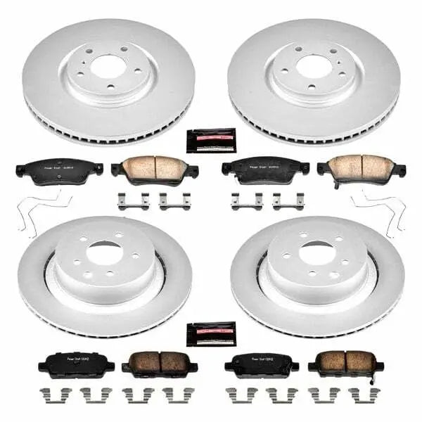 Power Stop 07-08 Infiniti G35 Front & Rear Z17 Evolution Geomet Coated Brake Kit