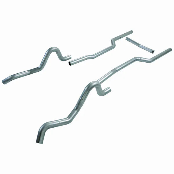 Crossmember-Back Exhaust System Fits 1964-1967 GM A-Bodies, 3.0 Inch Aluminized Pipe Kit Flowmaster