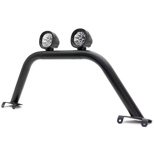 21C BRONCO FRONT BUMPER TOP SMALL HOOP LED KIT MILD STEEL BLACK