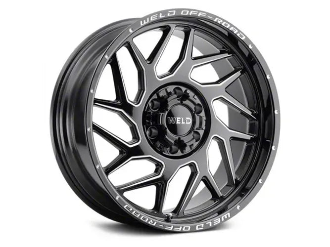 Weld Off-Road W117 20X10 Fulcrum 8X180 ET-18 BS4.75 Gloss Black MIL 124.3