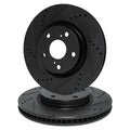 R1 Concepts Brake Rotor- D/S - Black Fits Mercedes-Benz GLE450
