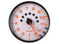 Autometer Spek-Pro Gauge Tachometer 5in 11K Rpm W/Shift Light & Peak Mem White/Black