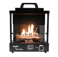 A LOG FIRE