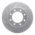 DFC 11-25 Ford F-350 Super Duty 2WD Front Left Drilled & Slotted Geoperformance Rotor