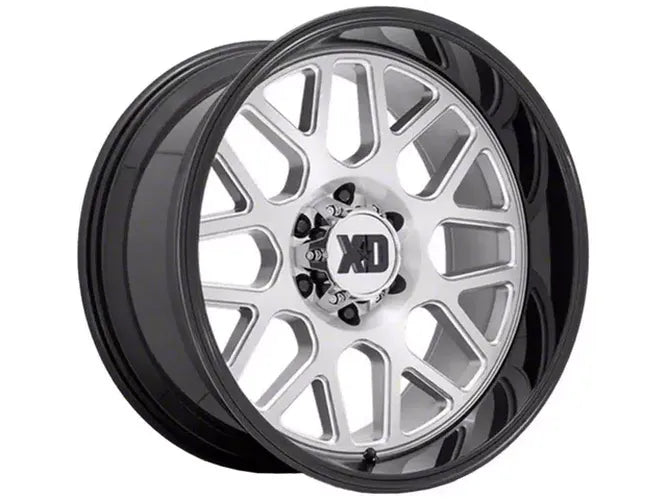 GRENADE 2 22X10 6X5.5 18MM BRUSHED MILLED W/ GLOSS BLACK LIP