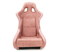 NRG FRP Bucket Seat (Medium) Prisma-Chromatic Mauve Vegan Suede w/ Chameleon Back
