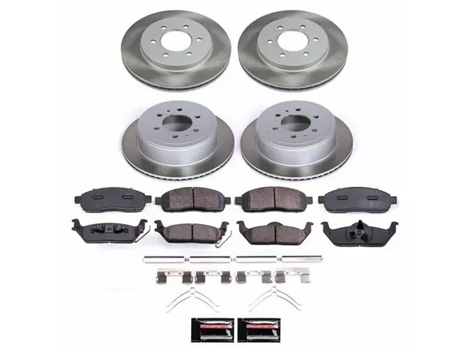 Power Stop 04-08 Ford F-150 Front and Rear Semi-Coated Rotor Kit