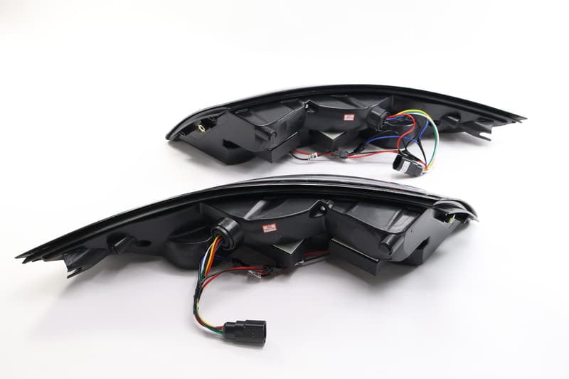 LED TAIL LIGHTS ALL BLACK HOUSING WITH CLEAR LENS