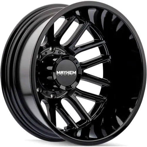 MAYHEM COGENT DUALLY (8107D) GLOSS BLACK 20X8.25 8-165.1 -192MM 121.3MM