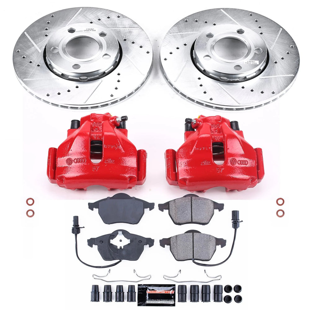 Power Stop 99-01 Audi A4 Front Z23 Evolution Sport Brake Kit w/Calipers