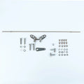 TAIL MOUNT SHIFTER GM 4L80 TRANS W/CHROME 10IN SGL BEND LEVER & MUSHROOM KNOB