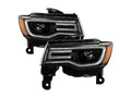 1721 GRAND CHEROKEE (FIT HALOGEN MODEL) LED DRL PROJECTOR HEADLIGHTS OE PLUS BL