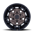 Wheel Pros GUARD 17X8.5 5X4.5 72 25 B-BRNZ M-BLK BR028ZB17851225