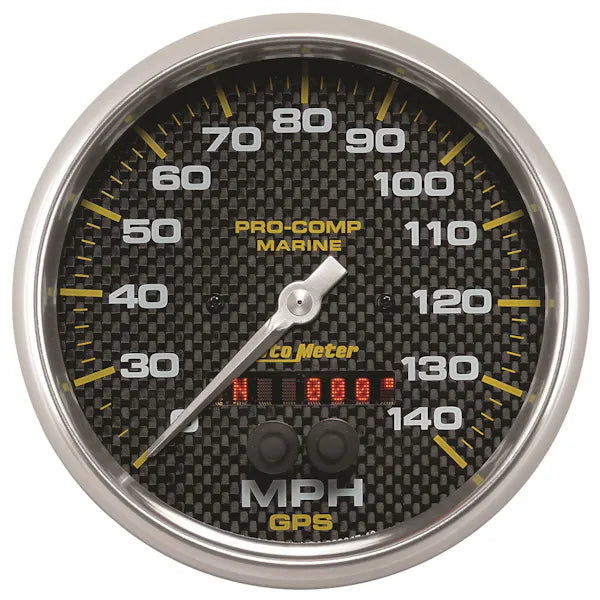 GAUGE SPEEDOMETER 5IN 140MPH GPS MARINE WHITE