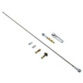 TAIL MOUNT SHIFTER GM 4L60E TRANS W/CHROME 10IN SGL BEND LEVER & MUSHROOM BLK KN