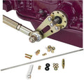 TAIL MOUNT SHIFTER GM 4L60E TRANS W/CHROME 10IN SGL BEND LEVER & MUSHROOM BLK KN