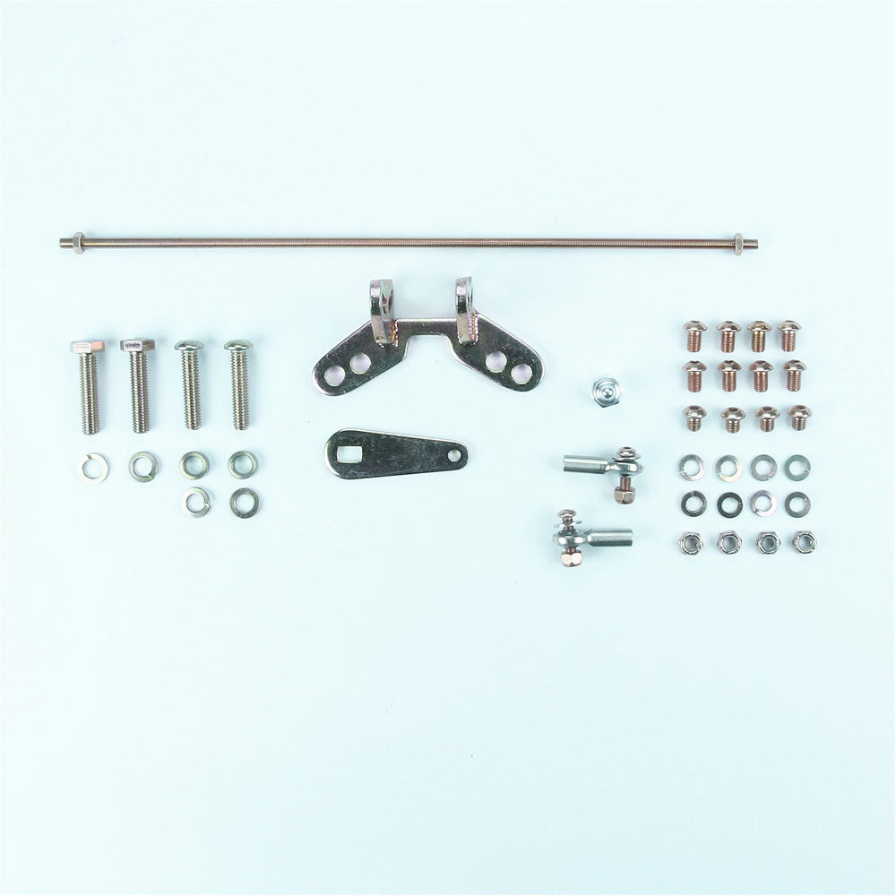 TAIL MOUNT SHIFTER GM 4L60 TRANS W/CHROME 6IN STRAIGHT LEVER & MUSHROOM KNOB
