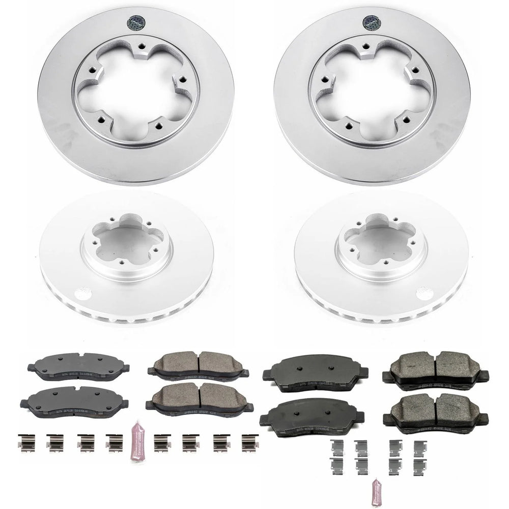Power Stop 15-19 Ford Transit-150 Front & Rear Z17 Evolution Geomet Coated Brake Kit