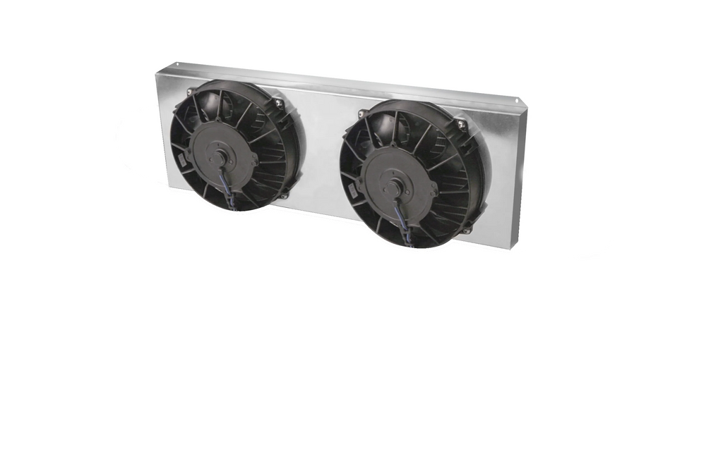 DUAL FAN & SHROUD W/RELAY