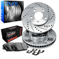 R1 11-25 Dodge Durango Rear Drill/Slot Silver Rotors w/Off-Road/Tow Pads