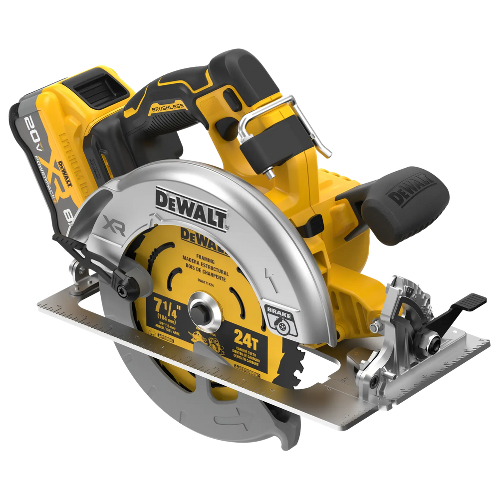 20V MAX XR BRUSHLESS CORDLESS 71/4IN CIRCULAR SAW KIT W/ POWERPACK