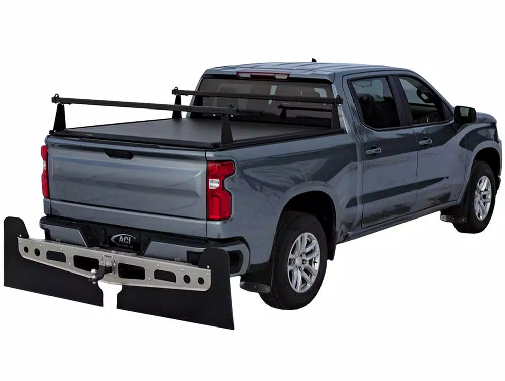 22C TUNDRA 5FT 6IN BED (BOLT ON) ADARAC ALUMINUM MSERIES RAILS MATTE BLACK