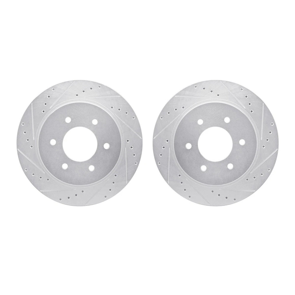 R1 Concepts Brake Rotor- D/S - Silver Fits Nissan Titan