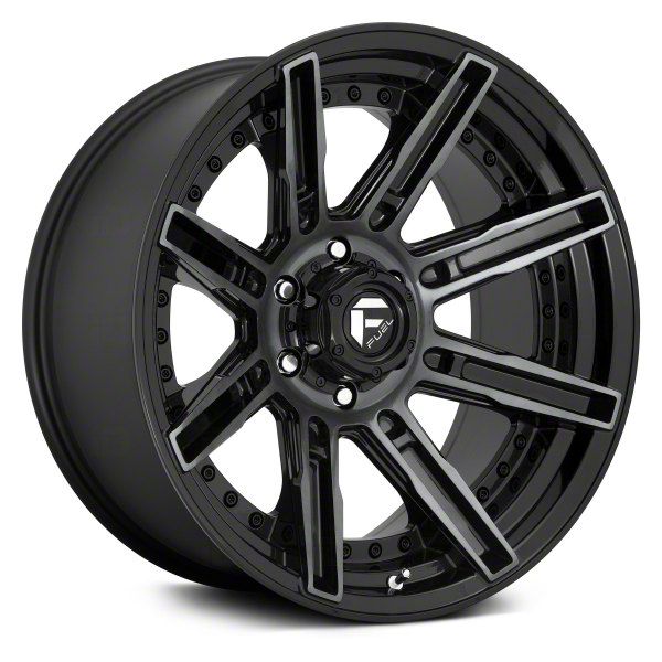 ~(40 lbs. 23X23X13)~ ROGUE 20x10 6x139.70 GLOSS MACHINED DOUBLE DARK TINT (13 mm)
