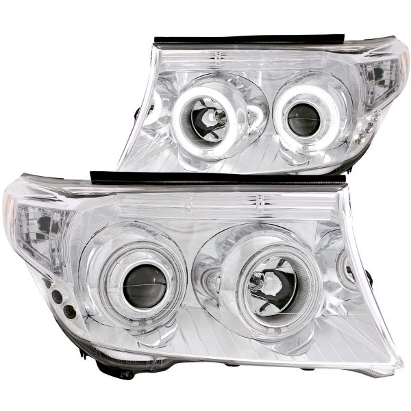 0809 LAND CRUISER PROJECTOR HALO CHROME CLEAR AMBER (CCFL) HEADLIGHTS