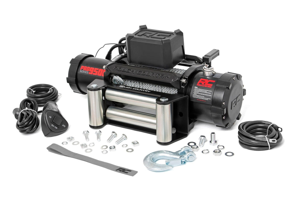 ~(82.8 lbs. 23X13X12)~ 9500lb Pro Series Electric Winch Steel Cable